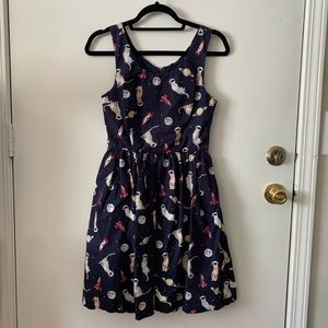 Modcloth Optimistic Effect Dress - Cats in Space